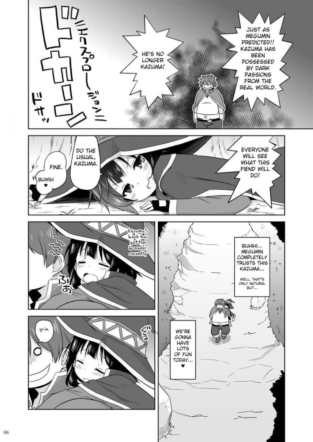 Hentai Manga Comic-To Sleeping Megumin I'm Going To Dufufufufu WW-Read-4